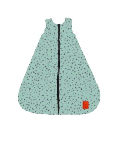 Slaapzak Groen met spikkels